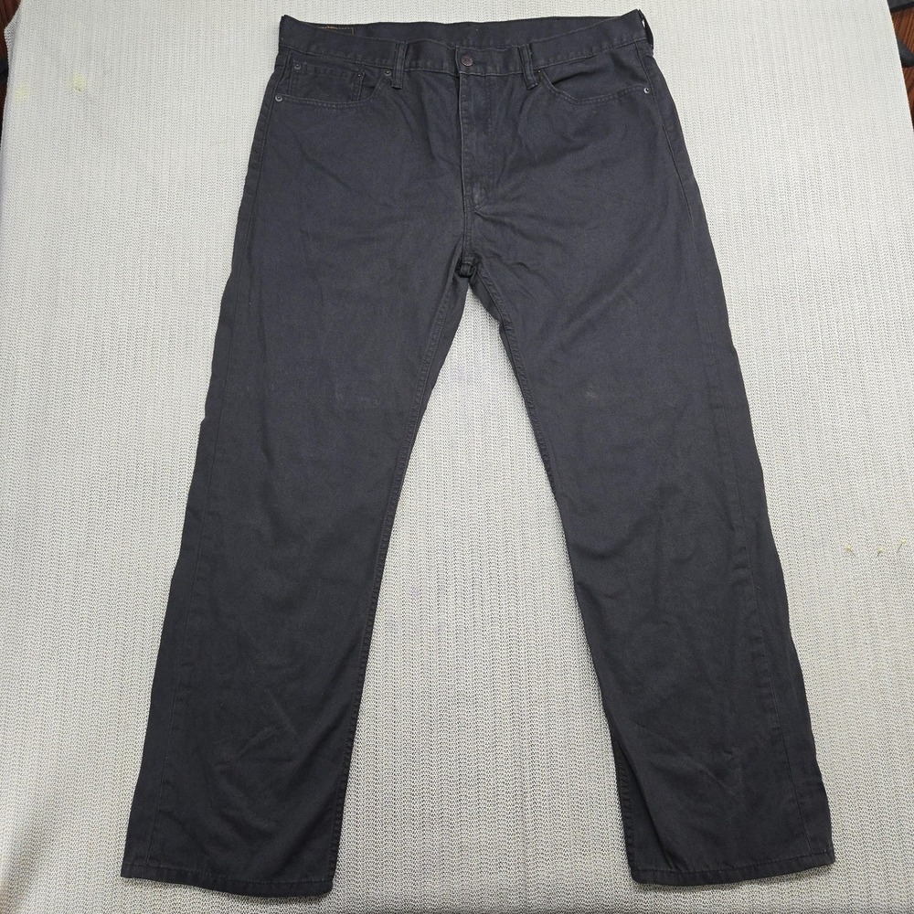 Levis 505 Jeans Mens 40x32 Gray Straight Leg Denim Pants Classic Five Pocket